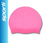 Sporti Silicone Swim Cap for Kids, Unisex Youth Swimming Cap, Protection Bathing Caps for Your Children, Aged 2-10