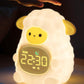 Sheep Alarm Clock for Kids with Night Light, Sleep Training Clock Time to Wake Clock, Rechargeable Silicone Light for Bedroom, Perfect Sleep Companion for Boys Girls