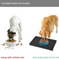 Waterproof Pet Feeding Mat with High Raised Edges, Heavier and Thicker Placemats for Cat Dog Water Bowl with BPA Free, Dogs Cats Food Mats for Messy Drinkers to Prevent Spill and Protect Floors