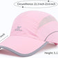 Running Hat Mesh Sports Cap Lightweight Quick Drying Runner Cap for Men Women