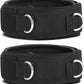 2Pcs Fitness Thigh Straps Soft Neoprene Padded Fitness Leg Exercise Attachment Adjustable Thigh Resistance Belt for Machines Gym Workout Speed Exercise Taekwondo Football Running