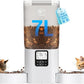 Automatic Cat Feeder with Slow Feed for 2 Cats: Timed Automatic Dog Feeder with Information Visualization Interface, Cat Food Dispenser for Multiple Pets, Detachable for Easy Cleaning-29 Cup