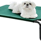 Pettycare Elevated Outdoor Dog Bed - Small Dog Cot, Waterproof, Cooling with Teslin Mesh, Non Slip, Up to 35 lbs, Green