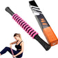 Muscle Roller Stick, Yoga Massage Roller Bar Fitness Beauty Tool for Athletes Relief Leg Back Pain (Pink)
