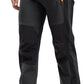 Rdruko Men's Snow Ski Pants Waterproof Insulated Winter Outdoor Snowboard Hiking Fleece Pants with Belt