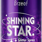 Brzeaf Glitter Spray, Glitter Spray for Hair and Body, Long-Lasting & Quick-Drying, Shiny Glitter Hairspray, Waterproof Body Glitter, for Stage Makeup and Festival Rave