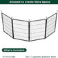 FXW Rollick Unleashed Dog Playpen for Indoor, Yard, RV Camping, 40 inch 4 Panels for Medium and Large Dogs, Black│Patented