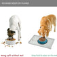 Waterproof Pet Feeding Mat with High Raised Edges, Heavier and Thicker Placemats for Cat Dog Water Bowl with BPA Free, Dogs Cats Food Mats for Messy Drinkers to Prevent Spill and Protect Floors