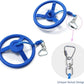 Rainbow Craft 3-Pack Ninja Monkey Wheels，Obstacle Course & Swing Set Attachments for Kids ，Outdoor Backyard Playground Accessory，Red, Blue & Yellow