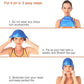 Firesara Swim Cap, Original Updated Swimming Cap 3D Ergonomic Design Comfortable Durable Ear Protection for Women Kids Men Adults Boys Girls for Long or Short Hair with Nose Clip and Ear Plugs