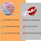 Rubber Cat Toy Balls with Inside Bell, Soft TPR Interactive Cat Ball Toys for Puppy Dogs and Kittens, Colorful Hollow Teeth Grinding Ball Interactive Sound Toy for Indoor Cats, 3 Pcs