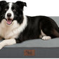 Outdoor Dog Bed for Medium Dogs, Waterproof Dog Crate Bed for Puppy Beds, Orthopedic Egg Crate Foam Pet Bed with Washable and Removable Oxford Cover, Grey