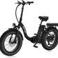 Fat Tire Folding Electric Bike, 48V & 624Wh Lithium Removable Battery, Peak 1100W Brushless Motor, Max Speed 28Mph, M5 Large LCD Display, Suspension, Step-Over/Thru Frame