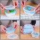 Small Collapsible Silicone Containers, Perfect for Snacks, Travel, Space-Saving Storage, Set of 4