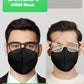 Boncare KN95 Face Mask 30 PCs, 5-Layer Black Face Mask for Men & Women Filter Efficiency≥ 95%, Breathable and Comfortable, Black