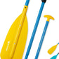 Abahub Adjustable Canoe Paddle Aluminum Shaft, 4'3''-5'3''/130cm-160cm, Floatable Oar for Canoeing Boating Kayaking