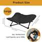 Elevated Dog Bed, Portable Raised Pet Cot for Outdoor and Indoor Folding Dog Cot Bed with Padded Filling Carrying Bag Included Pet Raised Travel Lounger for Camping Traveling (36x36x12inch)