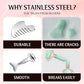 Gua Sha Facial Tool and Face Roller Set, Stainless Steel Lymphatic Drainage Massager for Face, Head, Eyes, Chin and Jaw, Lifting, Massage Scraping with Travel Pouch