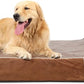 Laifug Orthopedic Memory Foam Extra Large Dog Bed Pillow (50" x 36" x 10", Brown) Durable Waterproof Lining with Removable Washable Cover and Smart Design
