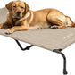 Veehoo Original Elevated Dog Bed - Outdoor Raised Dog Cot, One-Sided Raised Headboard Cooling Pet Bed, Non-Slip & Breathable, XXL, CWC2417A