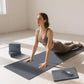 Clever Yoga - 7 Piece Yoga Kit for Women & Men, 6mm Cushioned Mat, 2 Blocks, Strap, Mat and Hand Towels & Carrying Bag - Starter Yoga Set, Accessories & Equipment for Home Workout