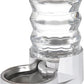 RIZZARI Pet Water Bowl Dispenser: 4L Automatic Stainless Steel Gravity Feeder - Large Capacity Ideal for Cats and Small Dogs - Indoor and Outdoor Hydration