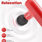 Super Mini Massage Gun Deep Tissue with 4 Attachments, Handheld Portable Mini Travel Size Percussion Deep Tissue Massager with 5 Speeds, Massager Gun Ideal Gift for Man & Women, Red