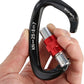 Screwgate Locking Carabiner Clip - Professional Rock Climbing Carabiner Screw Lock,Heavy Duty Carabiners for Climbing,Mountaineer,Hammock,Camping,Outdoor Equipment