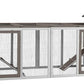 Aivituvin Large Rabbit Hutch Indoor Bunny Cage Outdoor with Run Chicken Coop Guinea Pig House with Waterproof Asphalt Roof,No Leakage Pull Out Tray (103.2" L x 25.2" W x 36.2" H,Brown-2 Sets)