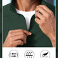 Aulemen Men's Casual Quarter Zip Pullover-Athletic Windbreaker Lightweight Jackets Hiking Golf for Men Mock Neck with Pockets