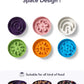 LE TAUCI Ceramic Slow Feeder Dog Bowls Small Breed, 0.6 Cups Dog Food Dish for Fast Eaters, Puzzle Bowl for Small Dogs and Cats,Purple