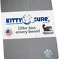 Kitty Cure Cat Nail File Scratcher, Odor-Resistant Litter Box Emery Board Scratcher Pad, No Peeling Needed, Waterproof, Non-Toxic & Long-Lasting Cat Scratcher That Files Nails