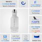 Coldest Insulated Water Bottle with Straw Lid - Stainless Steel Metal Insulated Bottle for Men & Women (Epic White, 64 oz)