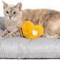 FUNNY FUZZY 2 in 1 Dog Bed Crate Pad Mat, Washable Reversible Floor Pet Mats,Fluffy Kennel Pad for Small Large Sized Dog,Indoor Cats,Sleeping Mattress, 23.6" × 17.9", Light Grey