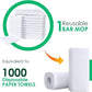 Avalon Towels Terry Bar Mop Towels (Value Pack of 72) Size 14"x17" – Absorbent and Durable, Multipurpose Cleaning Rags, Cotton Cleaning Cloths, Terry Cloth Rags, Reusable Shop Rag (White)