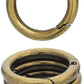 10 Pack 3/4 Inch Trigger Spring O Rings, Metal Round Carabiner Clip Snap Hook, Spring Keyring Buckles for Replacement Purse Strap, Paracord Lanyard Clips, Keychain Rings Hardware DIY Crafts Making