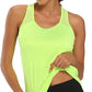 Aeuui Womens Workout Tops for Women Racerback Tank Tops Mesh Yoga Shirts Athletic Running Tank Tops Sleeveless Gym Clothes