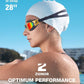 ZIONOR Swim Goggles, G1 MAX Polarized Anti-Fog Swimming Goggles for Men Women