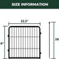 FXW Rollick Unleashed Dog Playpen for Indoor, Yard, RV Camping, 24 inch 2 Panels for Small and Puppy Dogs, Black│Patented