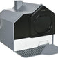PawHut Hooded Cat Litter Box with Kitty Litter Mat, Kitty Litter Pan with Odor Control, Easy-Clean Pull-Out Drawer, Handle, Scoop, Gray