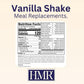 HMR 120 Vanilla Shake Meal Replacement Powder | Vanilla Shake Mix to Support Healthy Weight Loss | 12g of Protein | Nutritional Drink | Low Calorie Food | 12 Servings