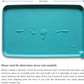 Hoki Found Silicone Non Slip Pet Feeding Mats - Dog Cat Bowl Placemats - Waterproof Food Mats for Floors - Teal