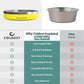 Coldest Dog Bowl - Anti Rust Metal, Non Slip, 3 Layers Insulated Stainless Steel Dog Bowls - Spill Proof & Heavy Duty - Water Bowl for Dogs, Cats & Pets, Dish Washer Safe (21 oz, Solar Yellow)