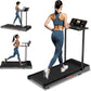 Treadmill with Handles, Treadmills for Small Spaces, 3.0HP Walking Pad Treadmills with Handle Bar & LED Display, Treadmill with Desk Workstation for Home Office, 320 LBS Capacity