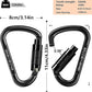 Auto Locking Carabiner Heavy Duty Carabiner 25kN UIAA Certified Climbing Carabiner Climbing Equipment Safety Carabiners for Rappelling, Hammocks, Rescue, Dog Leash, Swing