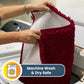 Muddy Mat® AS-SEEN-ON-TV Highly Absorbent Microfiber Door Mat and Pet Rug, Non Slip Thick Washable Area and Bath Mat Soft Chenille for Kitchen Bathroom Bedroom Indoor and Outdoor - Maroon 24" x 120"