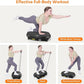 Curved Vibration Plate Exercise Machine, Vibrating Plate 400 lbs Capacity with 9 Auto Modes and 120 Adjustable Speeds, Large LED Display, Touch and Remote Control, Vibration Platform for Home
