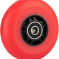 AOWESM Inline Skate Wheels 80mm 76mm 72mm 85a Outdoor Indoor Black Blue Red Roller Hockey Blades Replacement Wheels w/Bearings ABEC-9 and Floating Spacers (8-Pack)