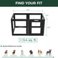 FXW AuraSpace Acrylic Indoor Unleashed Dog Playpen for Puppies and Small Dogs, 24 Inch, 6 Panels, Black