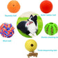 5 Different Functions Interactive Dog Puzzle Toys Balls for Medium Large Dogs, Food Treat Dispensing Dog Toys